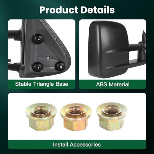 Chevy/GMC Towing Mirrors for 1999-2007 Silverado/Sierra Trucks