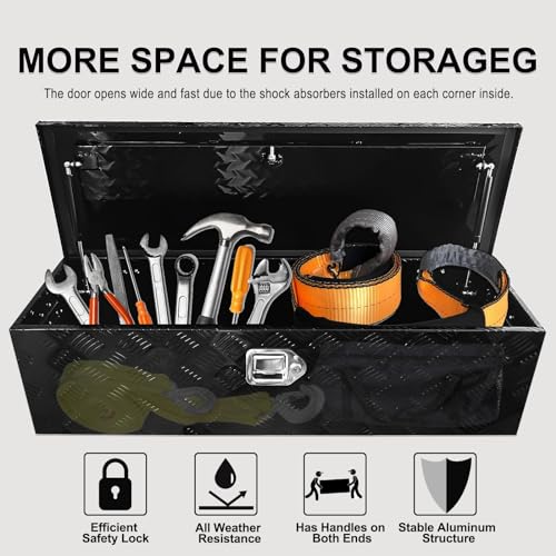 Heavy Duty Aluminum Truck Bed Tool Box Organizer