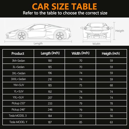 Waterproof 6-Layer Car Cover for Sedan