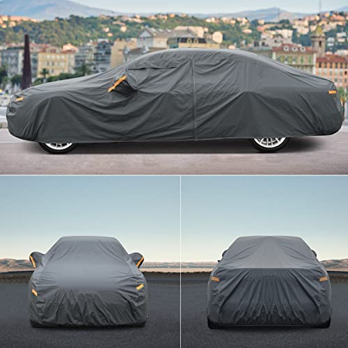 16-Layer Waterproof Car Cover for Sports Coupe, Universal Fit