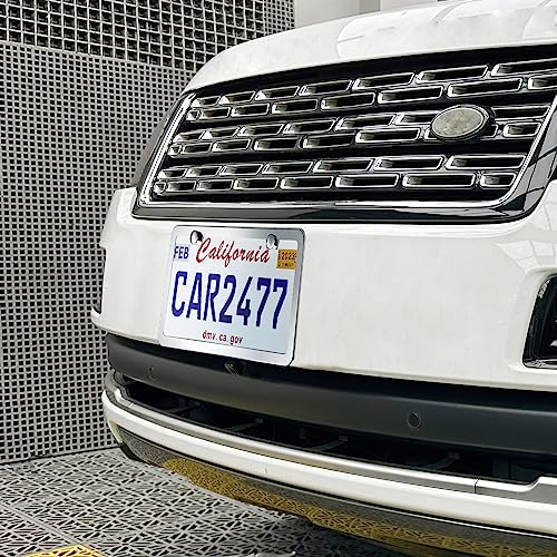 2-Pack Stainless Steel License Plate Frames - Rust-Proof