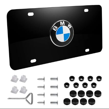 3D Stainless Steel License Plate Frame for BMW