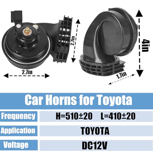 Waterproof Toyota Car Horn Assembly, Hi-Low Dual Tone