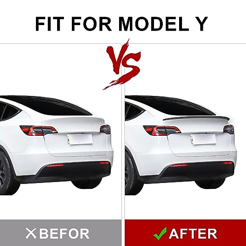 Tesla Model Y Rear Spoiler Wing, Sporty Carbon