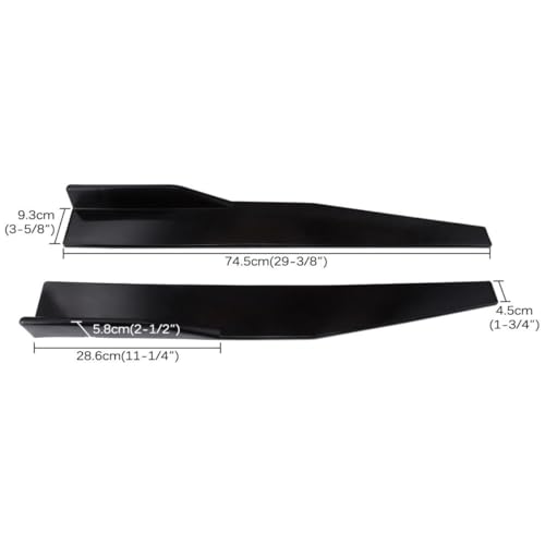 Glossy Black Bumper Lip Spoiler for In-fini-ti G35 G37