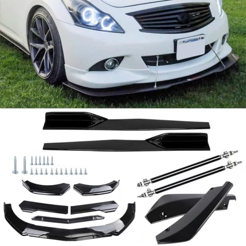 Glossy Black Bumper Lip Spoiler for In-fini-ti G35 G37