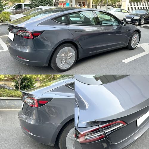 Rongxu Matte Black Spoiler for Tesla Model 3