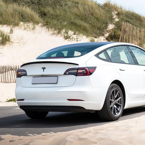 Rongxu Matte Black Spoiler for Tesla Model 3