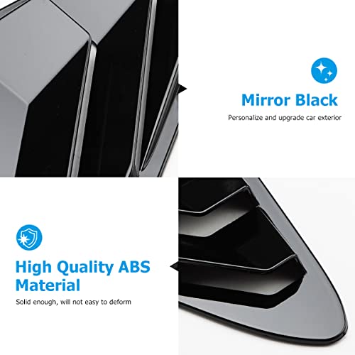 Kia K5 Sport Style Rear Window Louvers (Glossy Black)