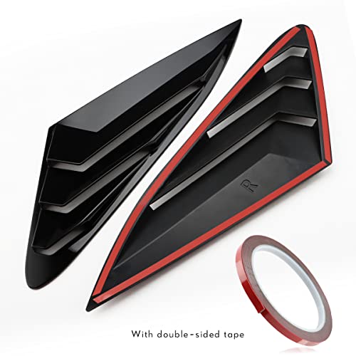 Kia K5 Sport Style Rear Window Louvers (Glossy Black)