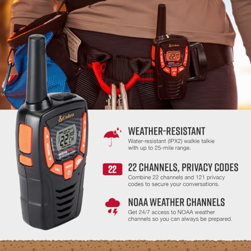 Cobra ACXT345 Walkie Talkies: Weather-Resistant, Long Range