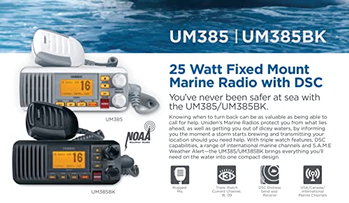 Uniden UM385 Waterproof Marine VHF Radio