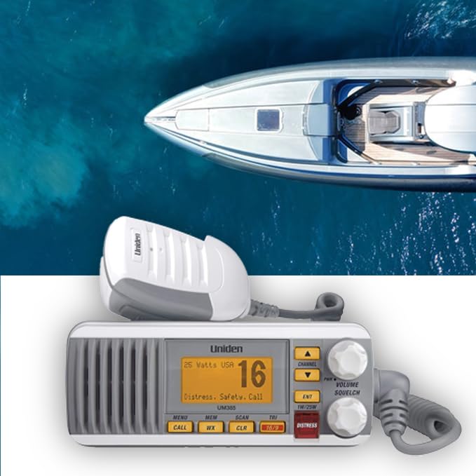 Uniden UM385 Waterproof Marine VHF Radio