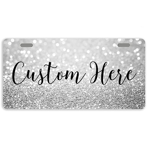 Personalized Glitter Bling Front Car License Plate Cover