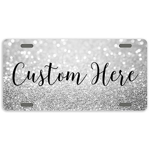 Personalized Glitter Bling Front Car License Plate Cover
