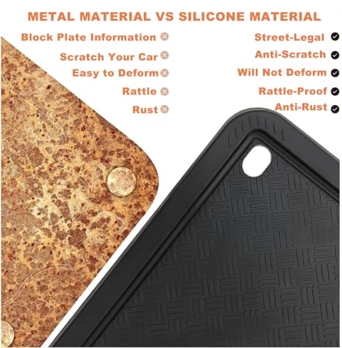 Silicone Motorcycle License Plate Frame for 4x7 inch plate