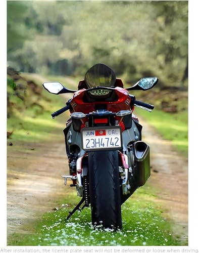 Silicone Motorcycle License Plate Frame for 4x7 inch plate