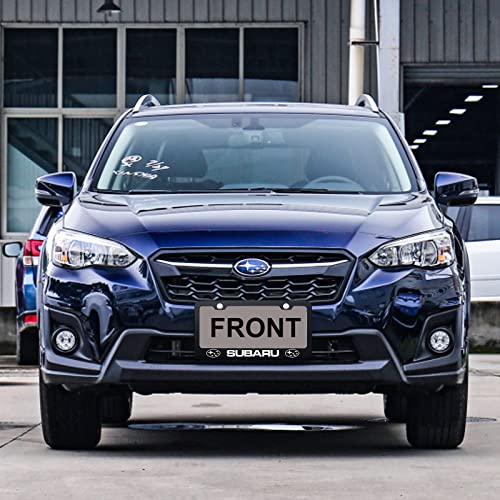Subaru Compatible License Plate Frames (2 Pack, Black)