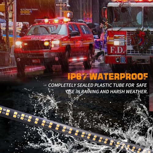60" Truck Emergency Lights Strip: 720 LED Strobe