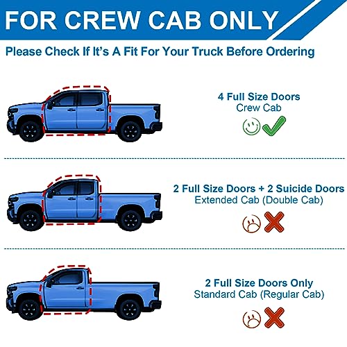 6" Aluminum Running Boards for 2019-2024 Chevy Silverado