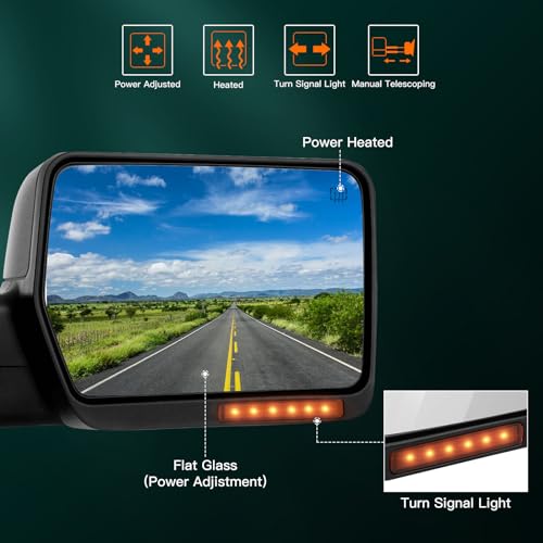 SCITOO Towing Mirror for 2004-2006 Ford F-150