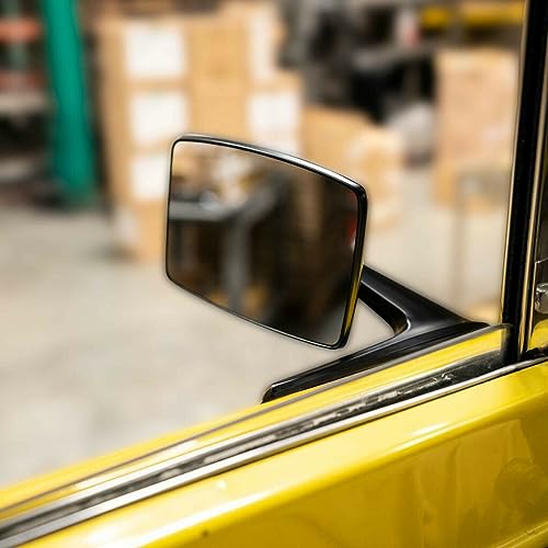 Black United Pacific Left Hand Exterior Mirror - Ford Bronco & Truck 1966-1979