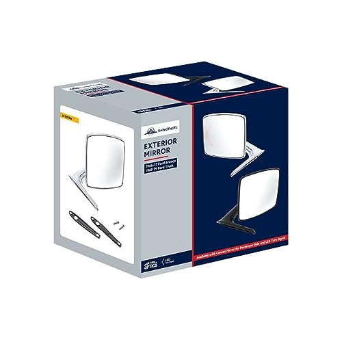 Black United Pacific Left Hand Exterior Mirror - Ford Bronco & Truck 1966-1979