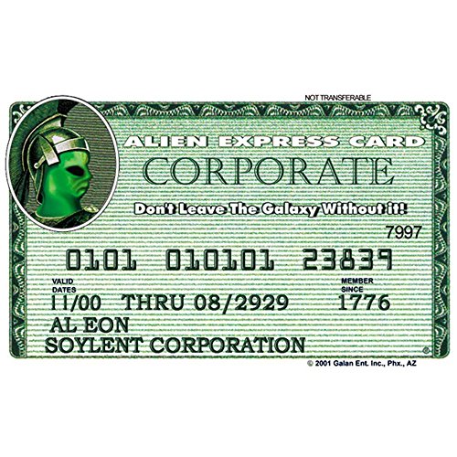Alien Express Fake ID Novelty Collectible Trading Card