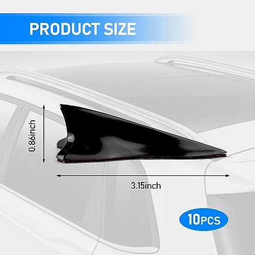Carbon Fiber Black Shark Fin Spoiler Diffuser Set