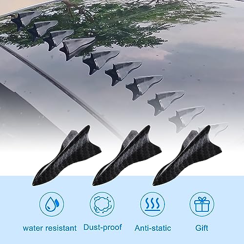 Carbon Fiber Black Shark Fin Spoiler Diffuser Set