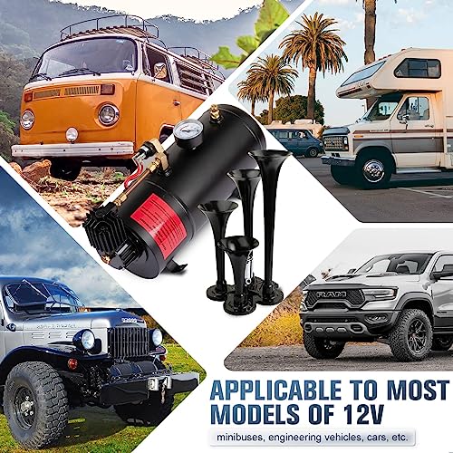 Powerful 150DB Train Horn Kit for 12V Vehicles
