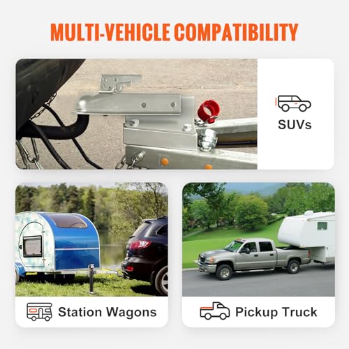 VEVOR 2" Hitch Ball Coupler, 3500 lbs Capacity