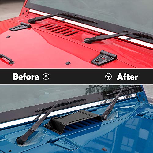 Jeep Wrangler Hood Scoop Vent Cover - Black