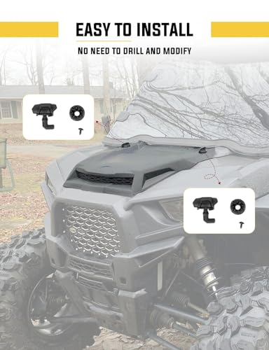 Chelhead RZR Hood Scoop Vent Kit - Compatible with Polaris RZR XP