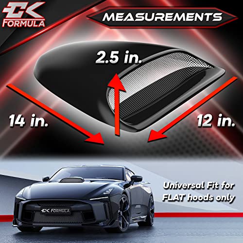 Universal Fit Black Hood Scoop for Flat Hoods