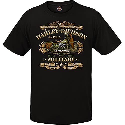 Harley-Davidson Military Men's Graphic T-Shirt - War Bike