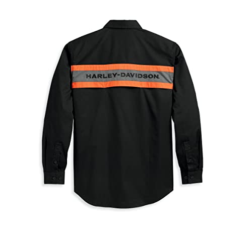 Harley-Davidson Men's Performance Shirt, Black Colorblocked