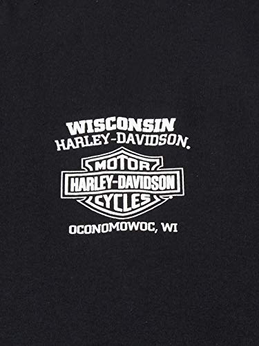 Men's Harley-Davidson Skull Lightning Long Sleeve Shirt, Black