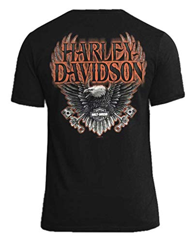 Harley-Davidson Men's Eagle Piston Black T-Shirt (4XL)