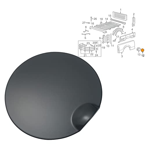Ford F-150 Gas Tank Door-Fuel Cap Filler Cover