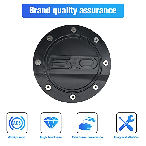Ford Mustang GT Fuel Tank Cap Cover, Black