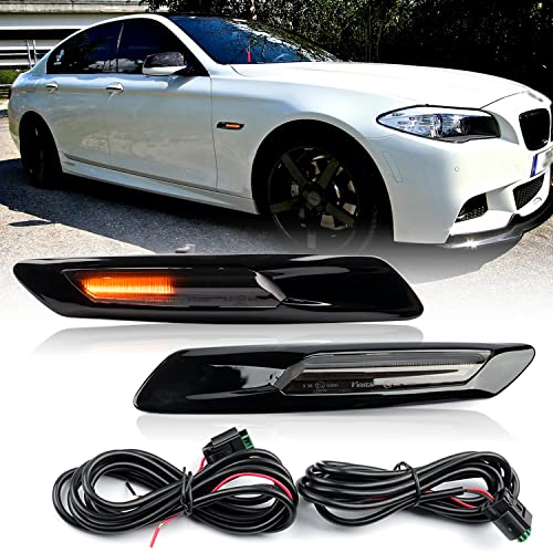 Smoked Lens LED Side Marker Lights for B'MW 5 Series F10