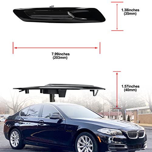 Smoked Lens LED Side Marker Lights for B'MW 5 Series F10