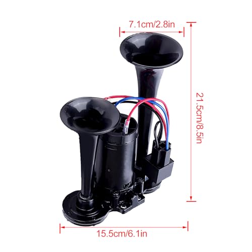 Dual Trumpets Super Loud Car Horn for Truck Train