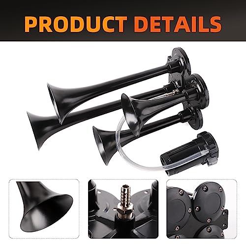 12V 150db Train Horn Kit, Loud Speaker for Vehicles