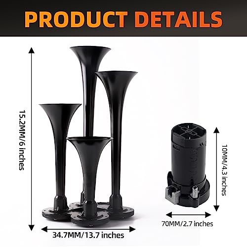 12V 150db Train Horn Kit, Loud Speaker for Vehicles