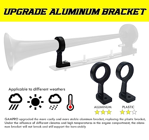 GAMPRO 160021 12V Super Loud Air Horn