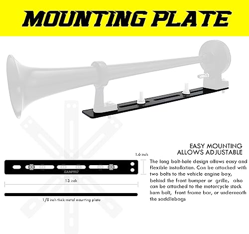 GAMPRO 160021 12V Super Loud Air Horn