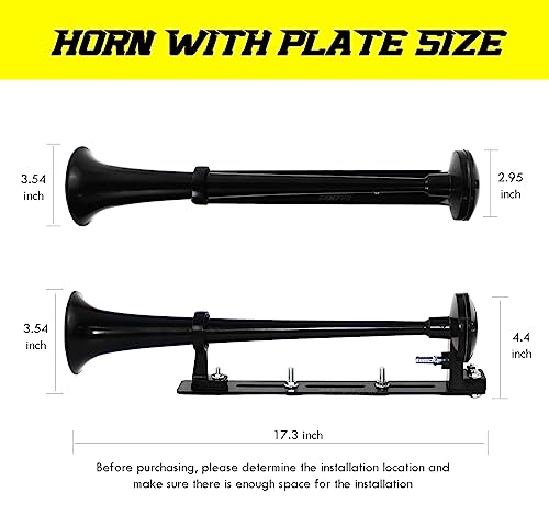 GAMPRO 160021 12V Super Loud Air Horn