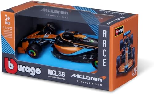 Bburago 2022 F1 Daniel Ricciardo Diecast Car Model